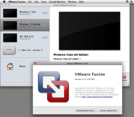 VMware Fusion 3.1.2.332101 Light for Mac OS