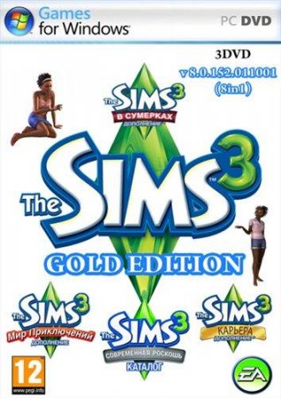 The Sims 3: Gold Edition v8.0.152 [8in1](2009-2011/RUS/RePack  Fenixx)