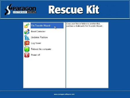 Boot CD Paragon Rescue Kit 11  