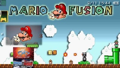 Mario Fusion v2 (PSP/2010/Homebrew/ENG)
