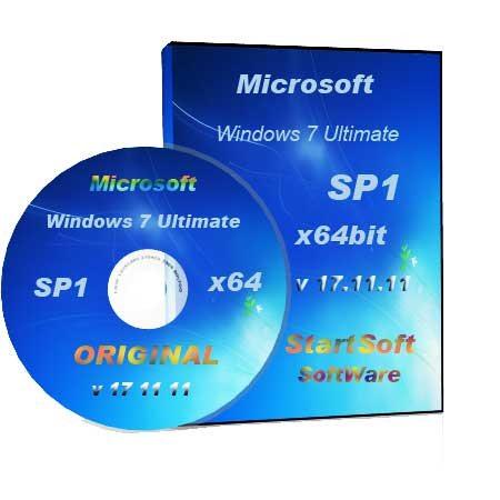 Windows 7 Ultimate SP1 Original x64bit By StartSoft