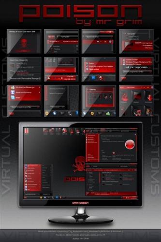 ���� ��� Windows 7: Poison Premium Theme by Mr Grim (2011) PC