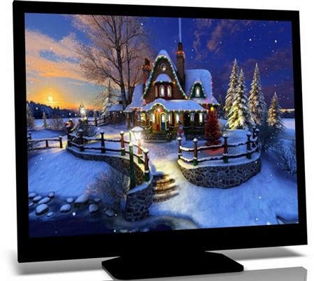 White Christmas 3D Screensaver 1.0 Build 3
