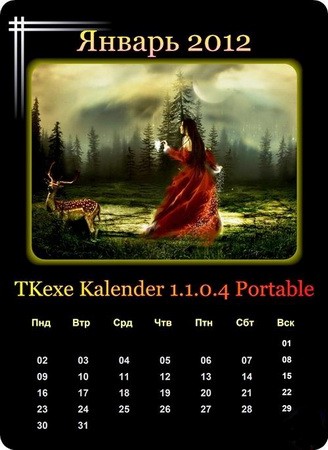 TKexe Kalender 1.1.0.4 Rus Portable