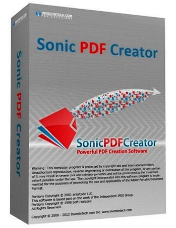 Sonic PDF Creator 3.0 Portable