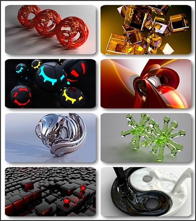 ���� � 3D �������� / 190 HQ wallpapers