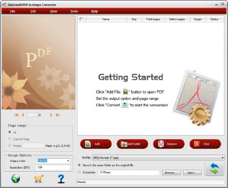 3herosoft PDF to Image Converter 1.0.7 build 0320  