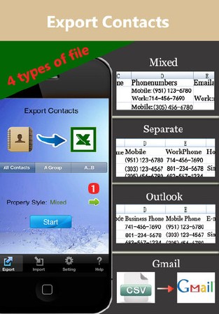 ExcelContacts v2.4 [iPhone/iPod Touch]