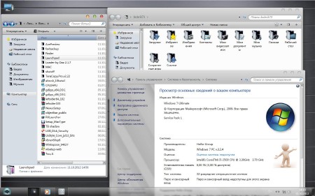 Windows 7 Ultimate SP1 by HoBo-Group 3.2.4 (x86/x64/RUS/2012)