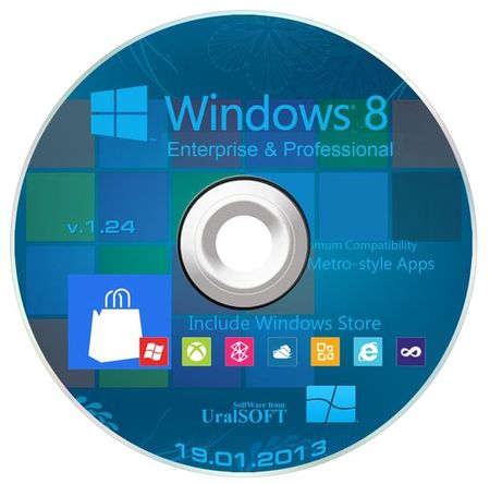 Windows 8 Enterprise & Professional UralSOFT v.1.24 v.1.24 (x86/ 2013 /RUS)