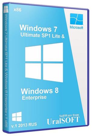 Windows 7 Ultimate SP1 Lite & Windows 8 Enterprise UralSOFT v.1.00 (x86/2013/RUS)