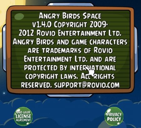 Angry Birds Space 1.4.0 (2013)