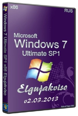 Windows 7 Ultimate SP1 x86 Elgujakviso Edition v2.03.2013/Rus