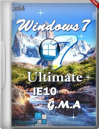 Windows  7 Ultimate SP1 + IE10 x64 G.M.A. 7601 (2013/RUS)