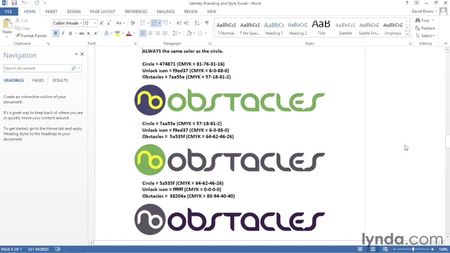 Lynda.com | Word 2013 Essential Training - �������� ���� [2013] [EN] PCRec 