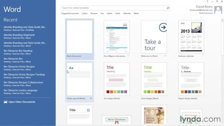 Lynda.com | Word 2013 Essential Training - �������� ���� [2013] [EN] PCRec 