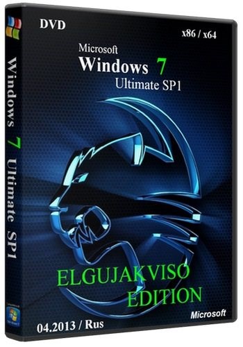 Windows 7 Ultimate SP1 x86/x64 Elgujakviso Edition (DVD/2013/RUS)