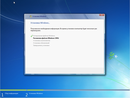 Windows 7 Professional Update for April by Romeo1994 (x86/RUS/2013)