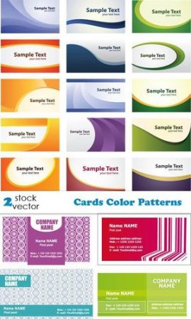 Vectors - Cards Color Patterns