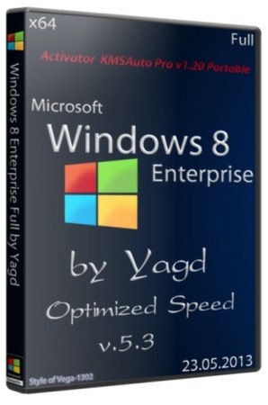 Windows 8 Enterprise Full by Yagd Optimized Speed v.5.3 (x64/23.05.2013/RUS)