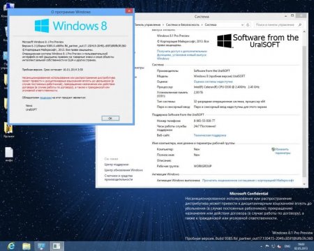 Windows 8.1 x86 Pro Preview UralSOFT v.1.00 (2013/RUS)