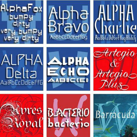 Fonts - Wiescher Design