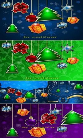 Vector - Creative Christmas Backgrounds