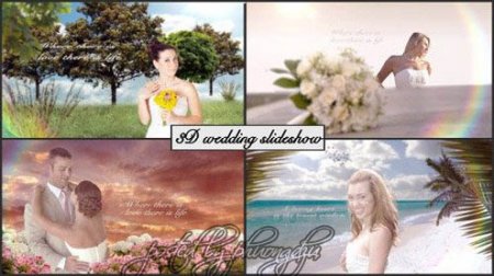 Footages - 3D Wedding slideshow: Project for After Effects
