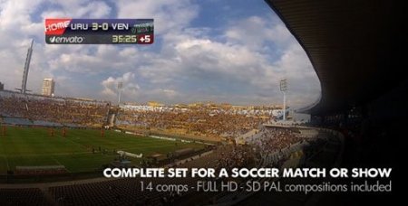 Footages - Live Soccer Broadcast - Project for After Effects (Videohive)