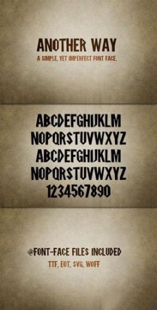 Fonts - WeGraphics - Another Way - Font Kit