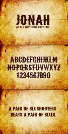 Fonts - WeGraphics - Jonah - Old West Font