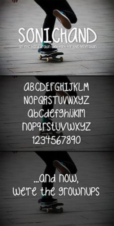 Fonts - WeGraphics - SonicHand Hand Drawn Webfont