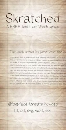 Fonts - WeGraphics - Skratched  A Font from WeGraphics