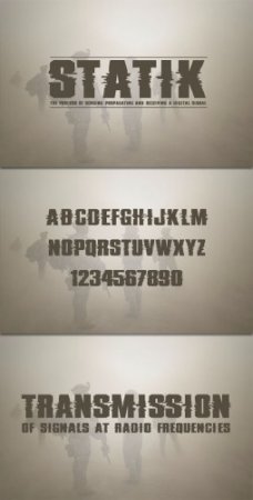 Fonts - WeGraphics - Statik: A Bold Style Font Kit