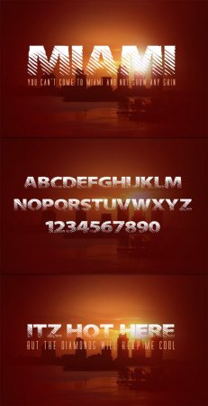 Fonts - WeGraphics - Miami: A Hot New Font Face