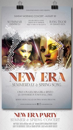 PSD - GraphicRiver New Era Music Flyer
