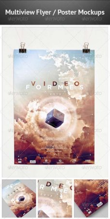 PSD - GraphicRiver Multiview Flyer/Poster Mockups