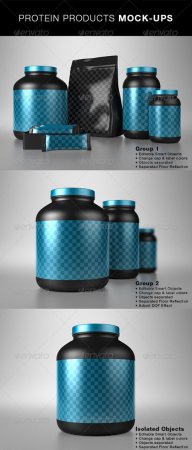 PSD - GraphicRiver Protein Products Mock-Ups