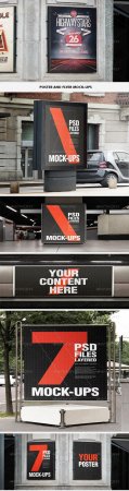 PSD - GraphicRiver Flyer and Poster Urban Mock-ups - Set Pack