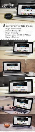 PSD - GraphicRiver Laptop Mockups