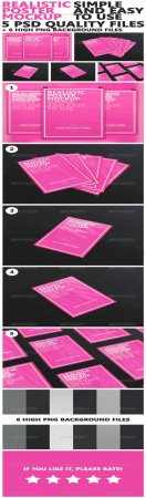 PSD - GraphicRiver Realistic Poster Mockup