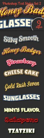 PSD - Designtnt - Photoshop Text Styles Set 2