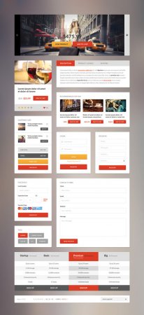 PSD - E-Commerce Flat PSD UI Kit