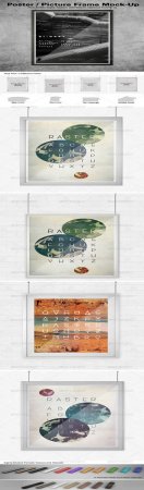 PSD - GraphicRiver Poster Picture Frame Mock-ups