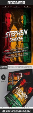 PSD - GraphicRiver Reggae Artist Flyer