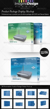 PSD - GR Product Package Display Mockup