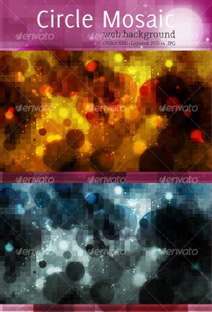 PSD - GR Mosaic Circles Background