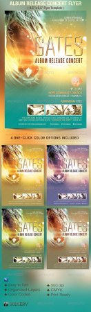 PSD - Album Release Concert Flyer Template