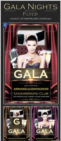 PSD - Gala Nights Flyer Template