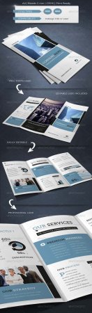 PSD - Modern & Corporate Trifold Brochure Template
